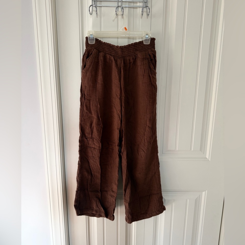 Brown Linen Pants